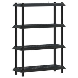 vidaXL Plauktu vienība 4 līmeņi 100 x 40 x 136,5 cm PP Antracīta