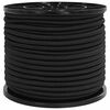 vidaXL Bungee vadi 10 mm Melns PP un gumija