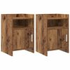 vidaXL Nakts skapī&scaron;i 2 pcs Vecs koks 40 x 36 x 60 cm Inženierijas koks