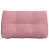 vidaXL Atpakaļ spilvens Rozā 80 x 24 x 50 cm Samts