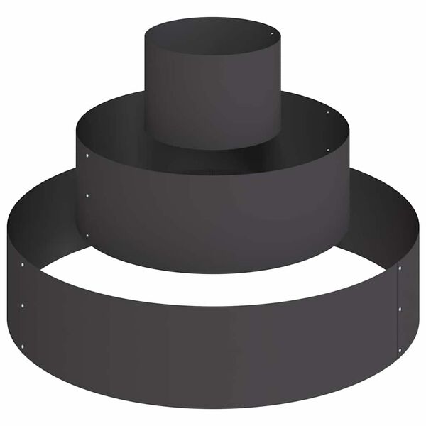 vidaXL Dārza stādītājs Melna 90 x 90 x 20 cm Auksti velmēta tērauds