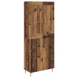 vidaXL Augstais skapītis Vecs koks 69,5 x 34 x 180 cm