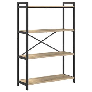 vidaXL Grāmatu plaukts 80 x 30 x 120 cm Inženierijas koks Sonoma ozols