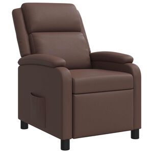 vidaXL Atzveltnes krēsls Brūna Mākslīgā āda
