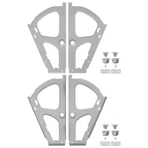 vidaXL Flip izvelkamu eņģe 2 pcs Sudraba 235 x 155 x 30 mm Dzelzs