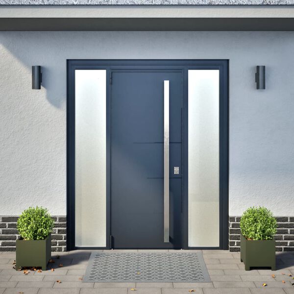 vidaXL dārza puķu kastes, 2 gab., olīvu zaļas, 30x30x30 cm, tērauds