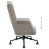vidaXL atpūtas krēsls, gai&scaron;i pelēks samts