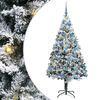 vidaXL Mākslīgā Ziemassvētku eglīte Balts 180 cm