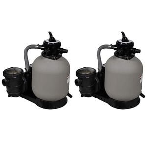 vidaXL baseina sūkņi ar smil&scaron;u filtru, 2 gab., 600 W, 17000 l/h