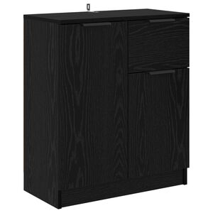 vidaXL Puse Melns ozolkoks 60 x 30 x 70 cm Inženierijas koks