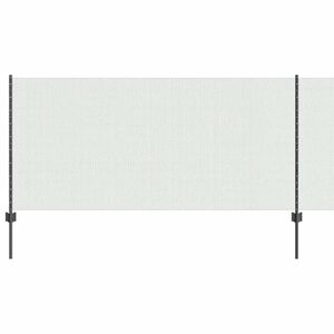 vidaXL Se&scaron;stūra žogs ar stabu 10 x 1 m PVC pārklāts tērauds Pelēka