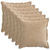 vidaXL Spilvenu pārvalks 6 gab. HOUTEN Pelēkbrūna 35 x 35 cm