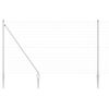 vidaXL Žogs ar stabu Sudraba 1,6 x 10 m Tērauds