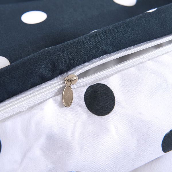 vidaXL gultasveļas komplekts, punktains, 240x220/80x80 cm