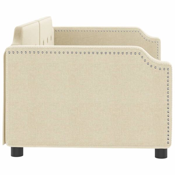 vidaXL dīvāngulta, bē&scaron;a, 100x200 cm, audums