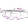 vidaXL Gultas rāmis Vaks brūns 120 x 200 cm Cieta priede
