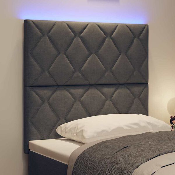 vidaXL Galvgalis Pelēka 100 cm audums