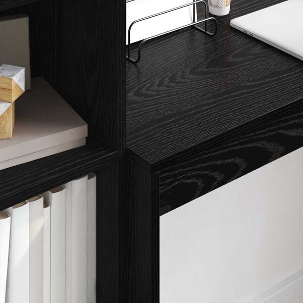 vidaXL Galds Melns ozolkoks 100 x 40 x 76 cm