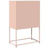 vidaXL Highboard Pink 68x39x107 cm Tērauds