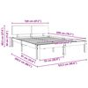 vidaXL Gultas rāmis Vaks brūns 120 x 190 cm Ciets priedes koks
