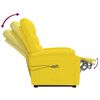 vidaXL masāžas krēsls, paceļams, dzeltens audums