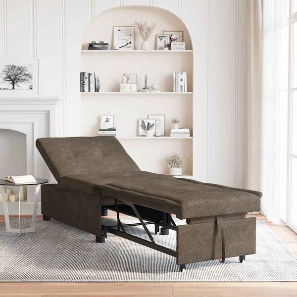 vidaXL Dīvāngulta Tum&scaron;i pelēks 194 x 67 x 82 cm Huahua audums