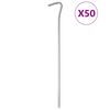 vidaXL telts mietiņi, 50 gab., 23 cm, &Oslash;5 mm, cinkots tērauds