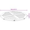 vidaXL galda virsma, Ø80x2,2 cm, apaļa, akācijas masīvkoks