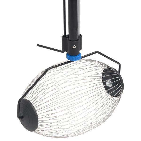 vidaXL riekstu savācējs, zils, 127 cm, tērauds