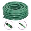 vidaXL dārza &scaron;ļūtene ar savienojumiem, zaļa, 0,75", 20 m, PVC