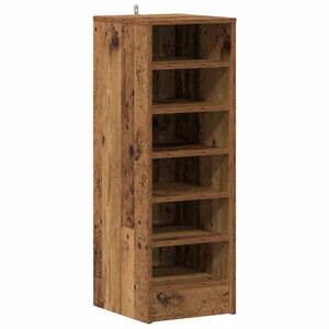 vidaXL Apavu skapis 32 x 35 x 92 cm Vecs koks 6 plaukti
