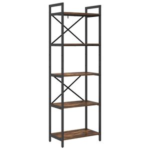 vidaXL Grāmatu plaukts 5 līmeņi 56 x 34 x 171 cm Inženierijas koks