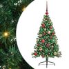 vidaXL Mākslīgais LED Ziemassvētku eglīte su 150 LED Zaļa 120 cm PVC