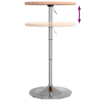 vidaXL bāra galds, Ø50x90,5 cm, dižskābarža masīvkoks