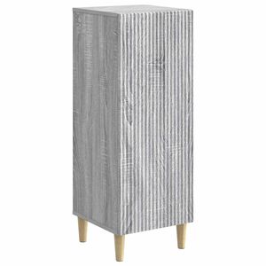 vidaXL Puse Pelēks Sonoma ozols 33 x 34,5 x 90 cm Inženierijas koks