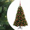 vidaXL Mākslīgā Ziemassvētku egle ar bumbiņu 150 cm 150 LED