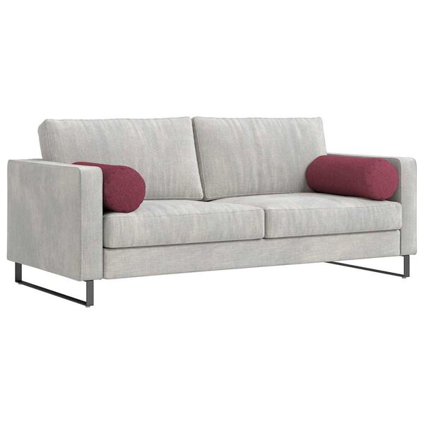 vidaXL Spilveni 2 pcs Vīna sarkans &Oslash; 25 x 70 cm audums