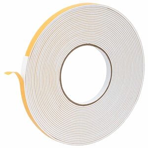 vidaXL Pa&scaron;līpo&scaron;a putas lente Balts 10mm x 10m CR putuplasts