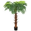 vidaXL mākslīgā cikas palma ar podiņu, 160 cm, zaļa