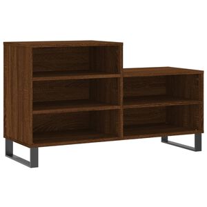 vidaXL apavu plaukts, brūna ozolkoka, 102x36x60 cm, inženierijas koks