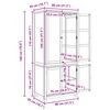 vidaXL Uzglabā&scaron;anas mēbeļu komplekts ar durvīm Brūna Inženierijas koks