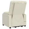 vidaXL masāžas krēsls, paceļams, krēmkrāsas mākslīgā āda