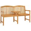 vidaXL Rokām cirsts rozā sols 150,5 x 60 x 95 cm Ciets tek&scaron;a koks