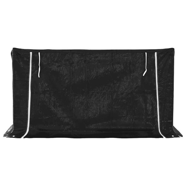 vidaxL malkas plaukts ar lietus pārsegu, 200,5x100,5x110,5 cm