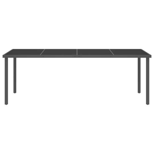 vidaXL 9-daļīgs dārza mēbeļu komplekts, tērauds