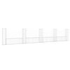 vidaXL gabionu siena ar 5 stabiem, U-forma, dzelzs, 500x20x100 cm