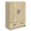 vidaXL Puse Sonomas ozols 66 x 34,5 x 92 cm Inženierijas koks
