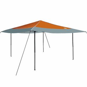 vidaXL Nojumes telts 395 x 395 x 251 cm Oranža audums