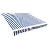 vidaXL nojumes maiņas jumts, zils un balts, 600x300 cm, poliesters
