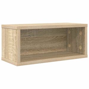 vidaXL CD uzglabā&scaron;anas plaukts Sonomas ozols 40 x 17 x 17 cm